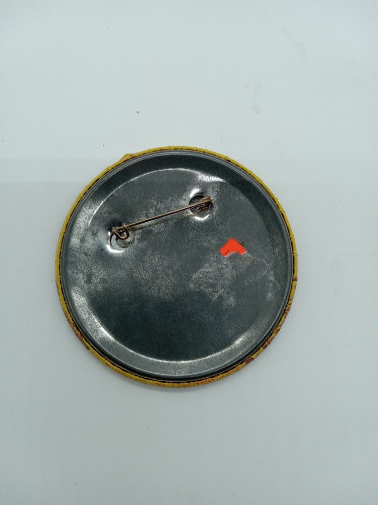 Vintage Pinback Button 3" - "Courage" Lion