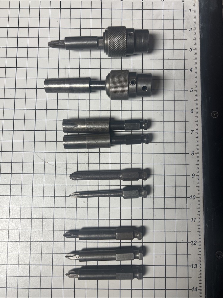 Apex QR-514 Keyless Threaded Mount Industrial Drill Chucks With Bits/holders