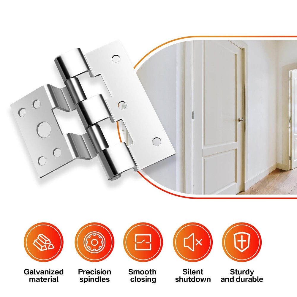 SuperDi 3 Pack Door Hinges Replacement for Combination Doors Compatible ZIP