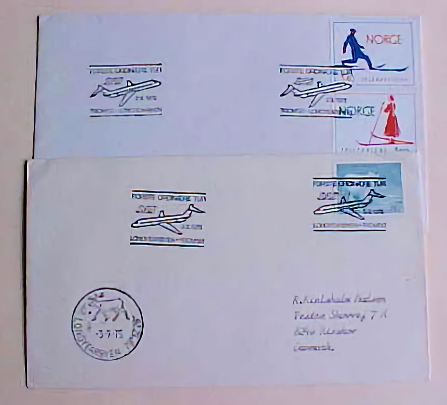 NORWAY TO LONGYEARBYEN FLIGHT 1975 & RETURN
