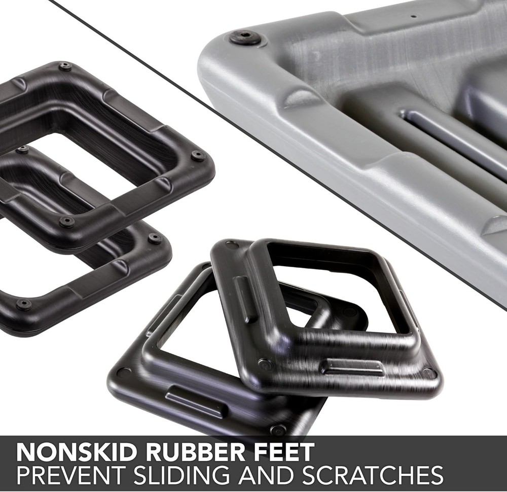 Durable Step Exercise Platform with 4 Height Options for Customizable Workouts