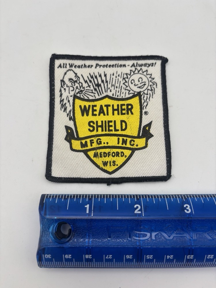 Weather Shield Manufacturing Wisconsin Embroidered Patch