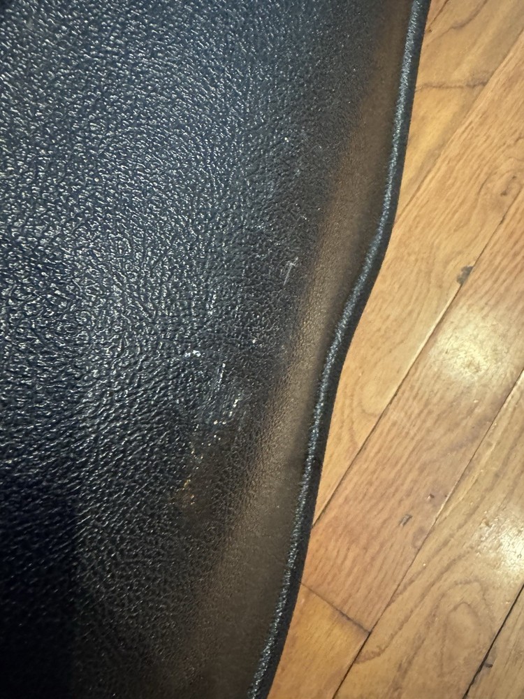 Vintage Hard Shell Violin Case Black with Blue Lining