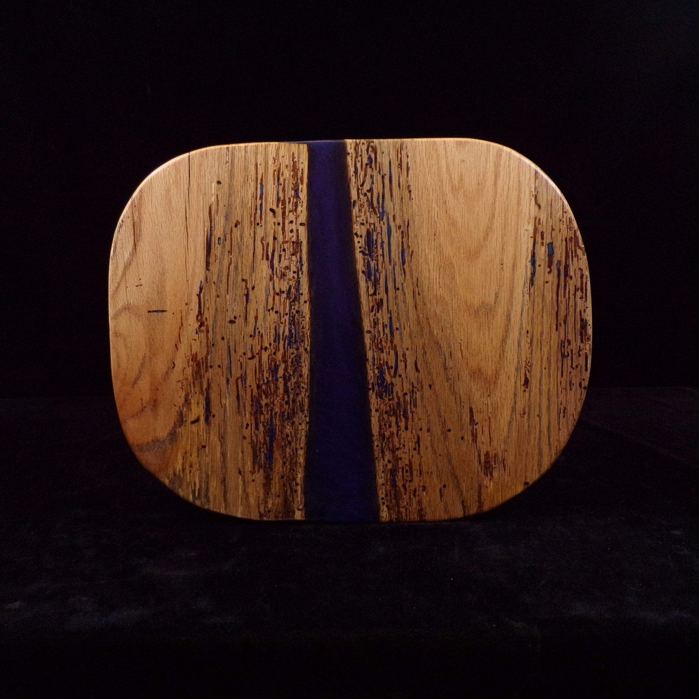 Blue River Wooden Stool with Shelf Under