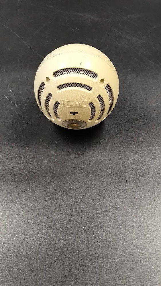 Blue Snowball USB Microphone Used Working White