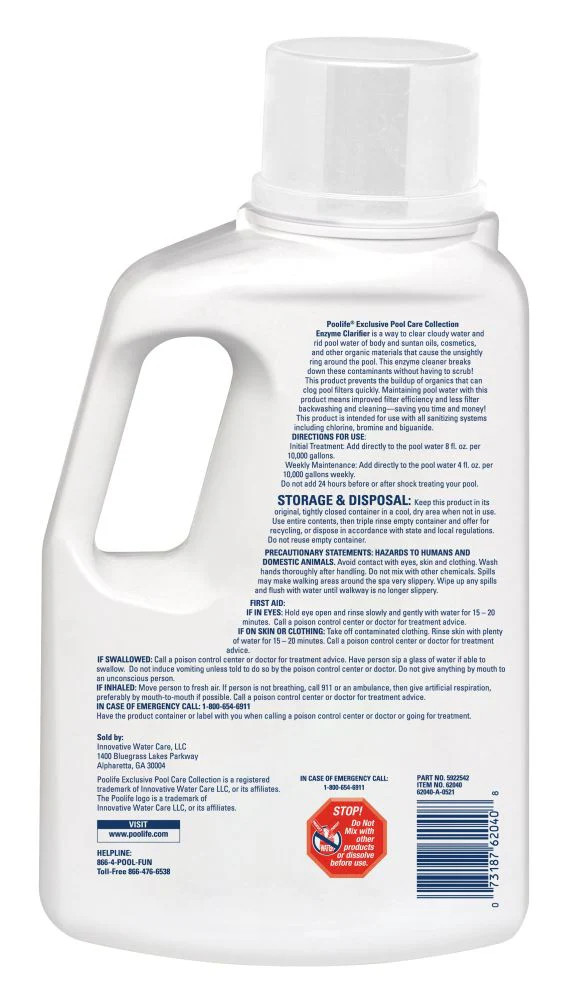 Poolife Enzyme Clarifier - 1/2 gal