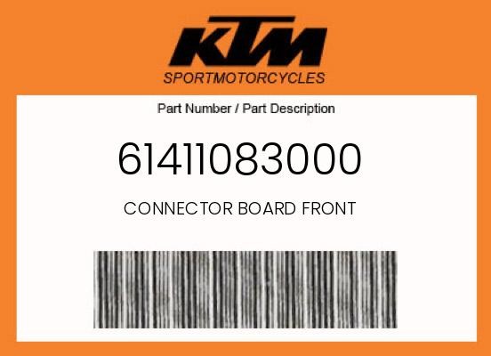 KTM Genuine Connector Board Front - 61411083000