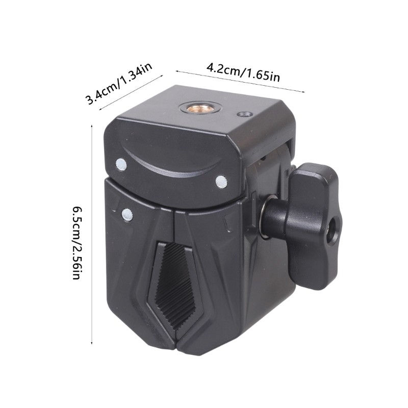 Adjustable Clamp Replacement for Mounting 1/4inch Thread 15-45mm Grip Adjustable