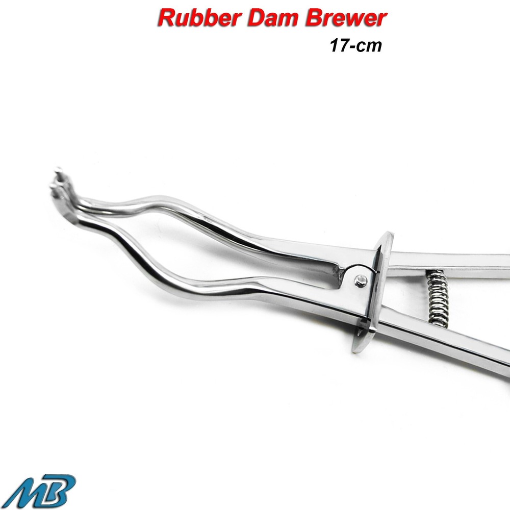 Dental Endodontics Brewer Rubber Dam Clamp Forceps Restorative Instruments CE