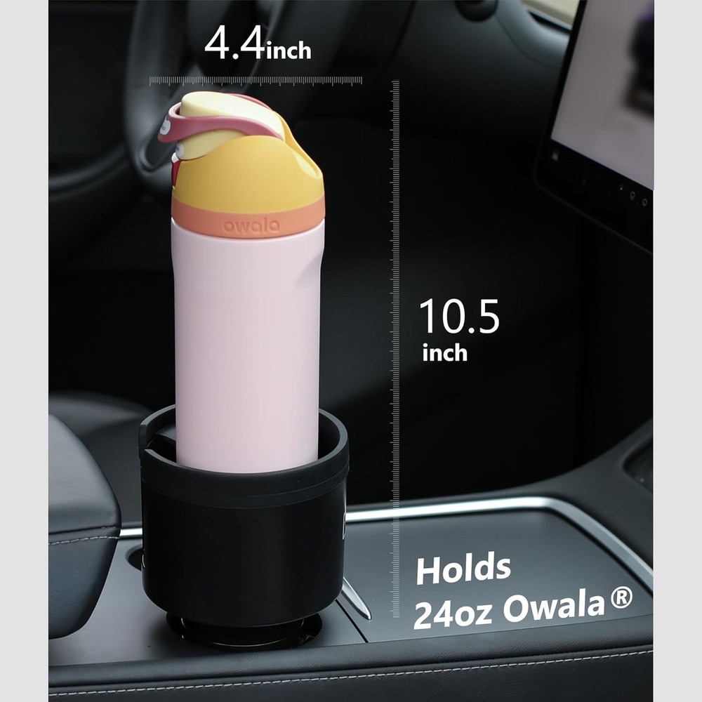 Seven Sparta Car Cup Holder Expander with Adjustable Base, Compatible with Hydro