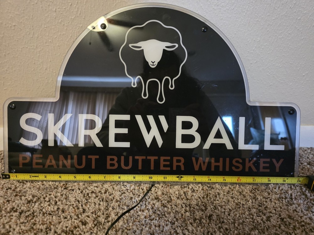 Screwball Peanut Butter Whiskey Sign