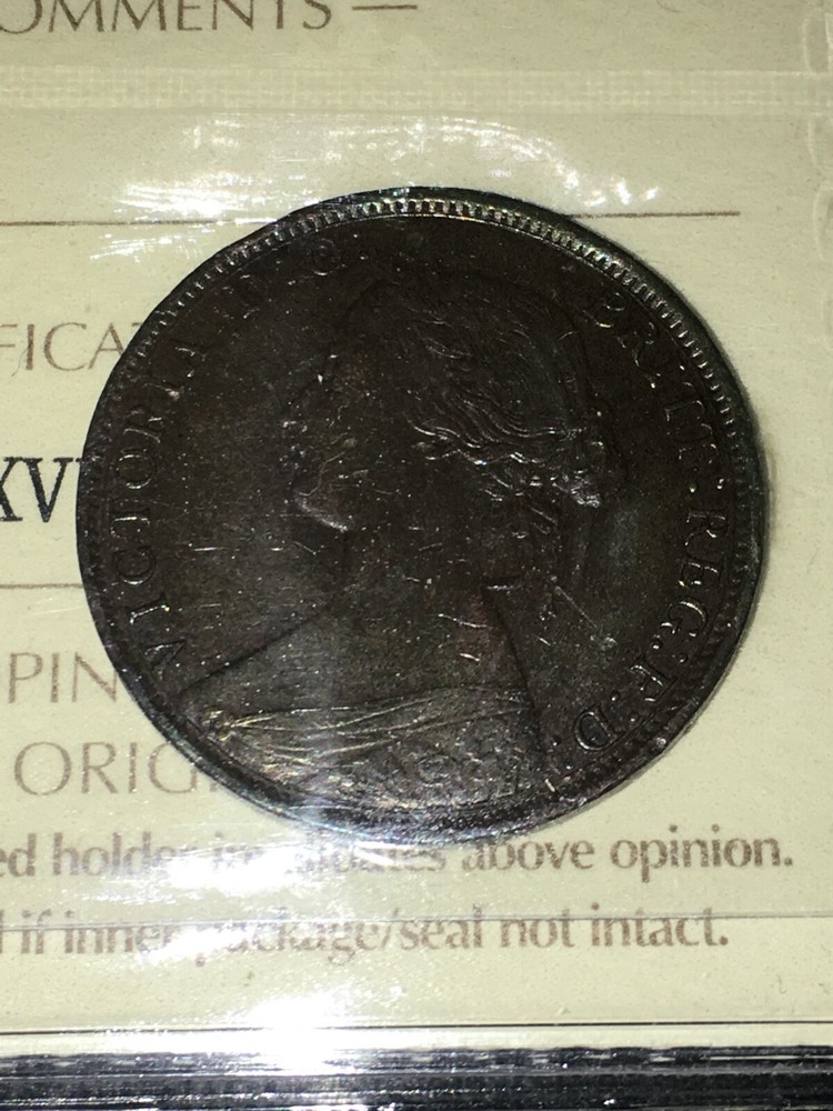 1862 ICCS Graded Nova Scotia, One Cent, **EF-40**