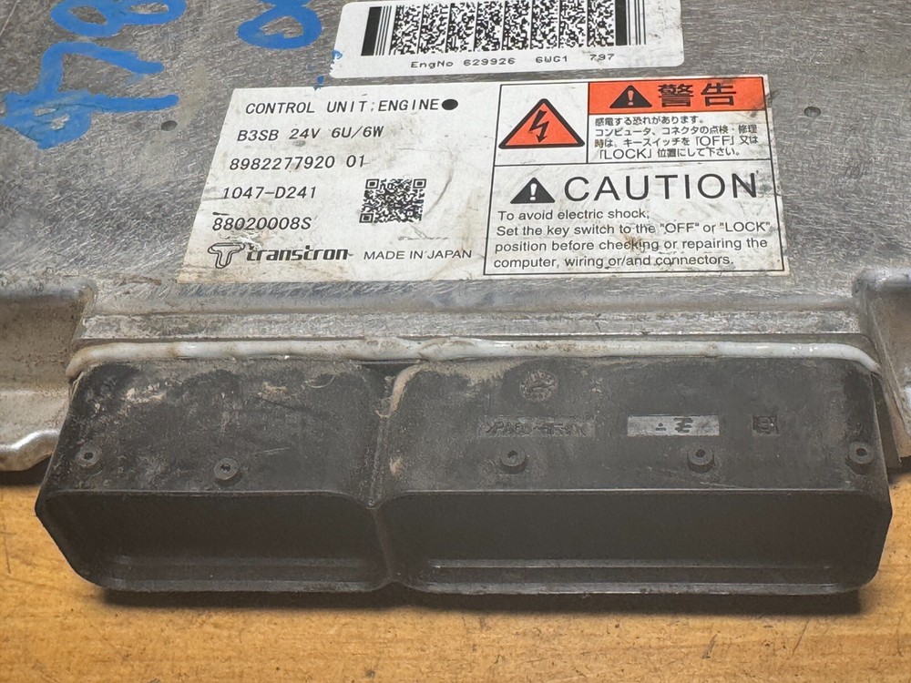 Isuzu ECM ECU 898349189 OEM Engine Control Module Diesel Computer Unit 6WG1