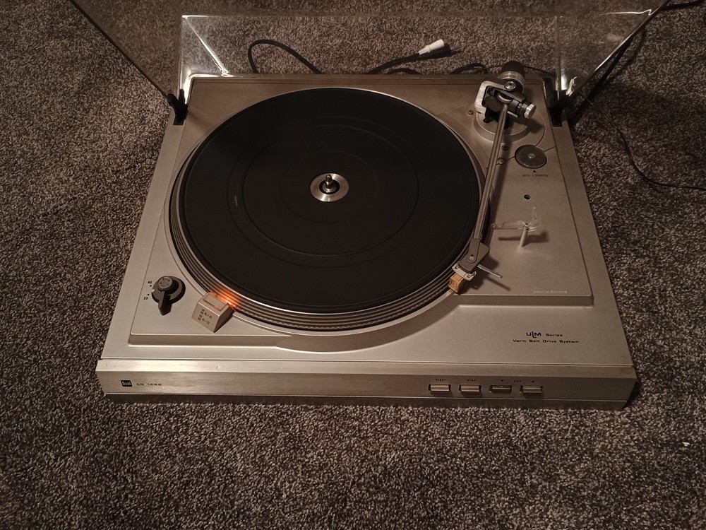 Vintage Dual CS 1268 turntable - tested and working with issues - READ