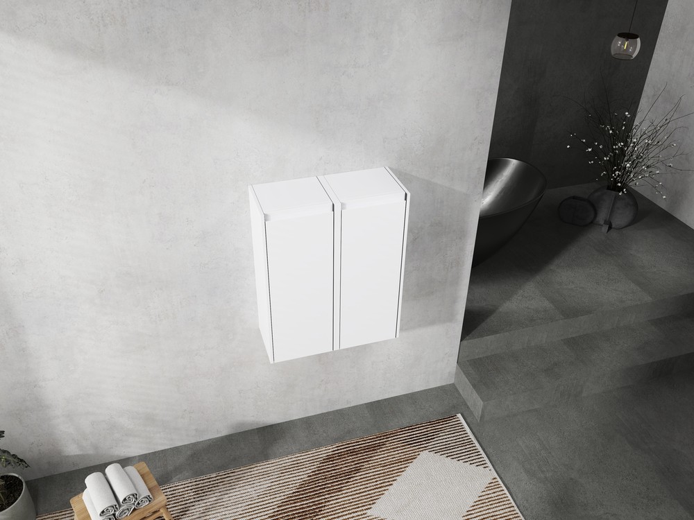 2 Set 12" Bathroom Cabinet Floating Wall Mounted Storage Cabinet Space Saving
