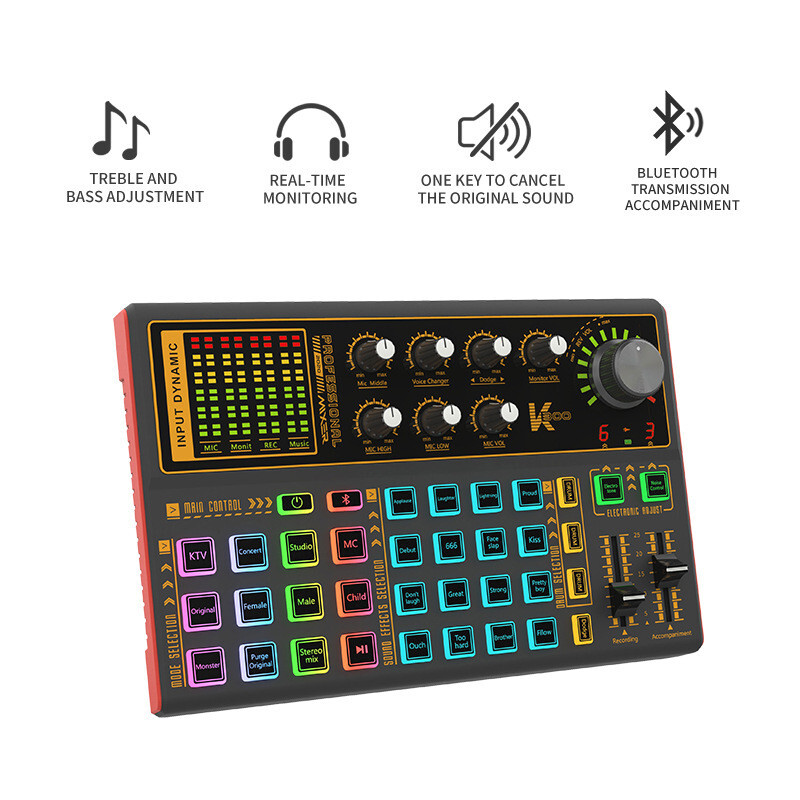 DJ Mixer Shaking Live Equipment Mobile Computer USB Multi-function Sound Card