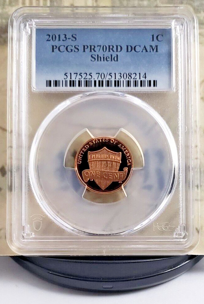 2013-S Lincoln Shield Proof Cent - PCGS PR70RD DCAM - Top Grade! 8214