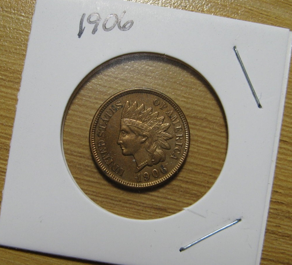 1906 Indian Head Cent SHARP DETAILS