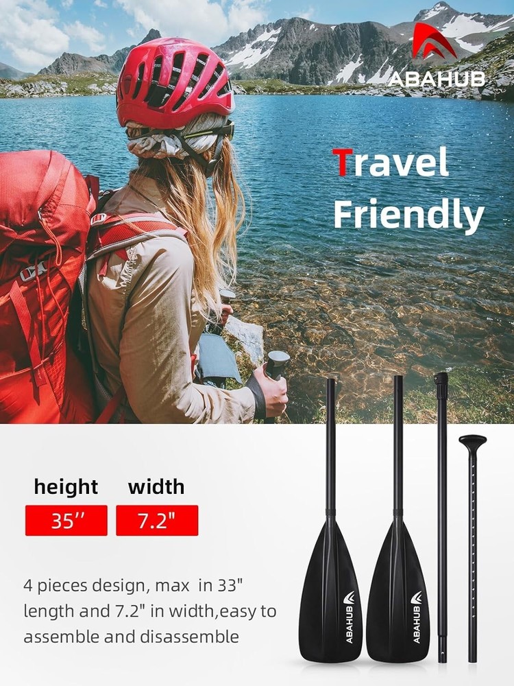 Durable Nylon Blade SUP Paddle - Multi-Use Design for Beginners and Experts