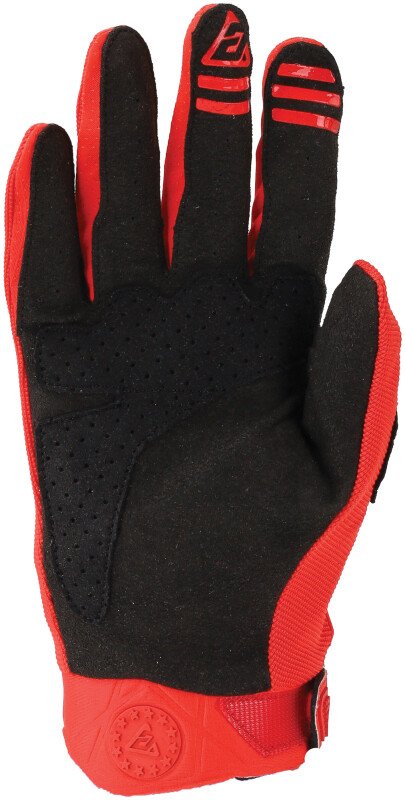 Answer 25 Peak Gloves Black/Red - Medium | P/N 442778