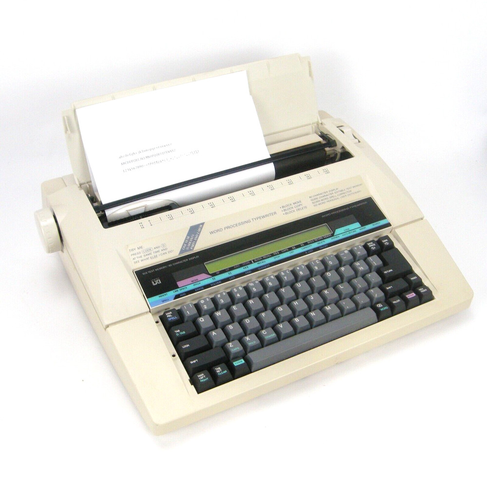 Sears Roebuck Portable Word Processing Typewriter 10K Text Memory - GC