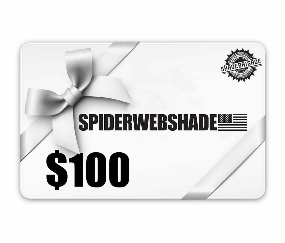 $100 SPIDERWEBSHADE Gift Card