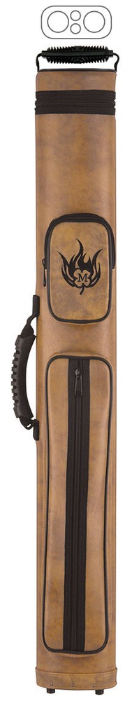 2x2 McDermott Hard Pool Cue Case, Wild-Fire, Oval, WF 75-0910
