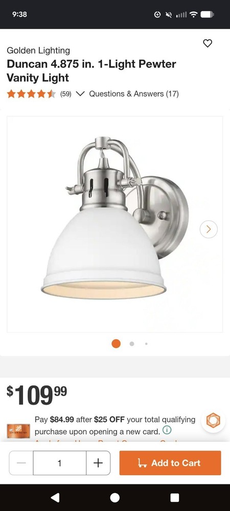 Duncan 8 in Vanity Light Wall Scone