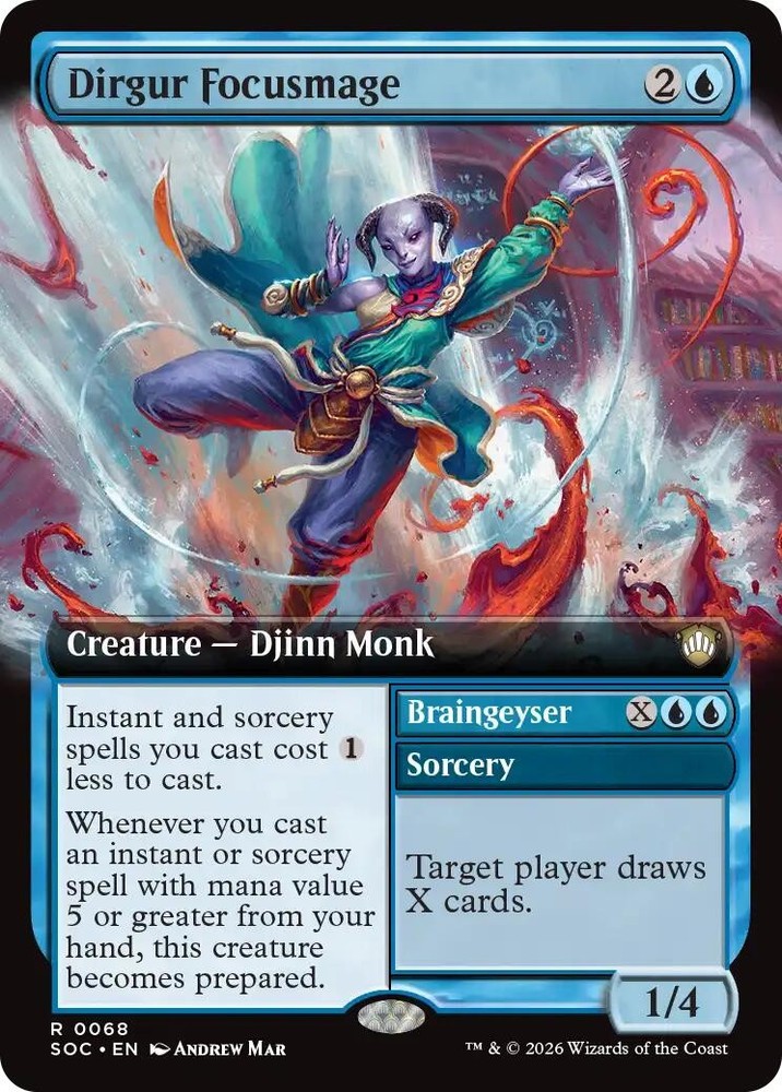 Dirgur Focusmage (Extended Art) [Secrets of Strixhaven Commander]