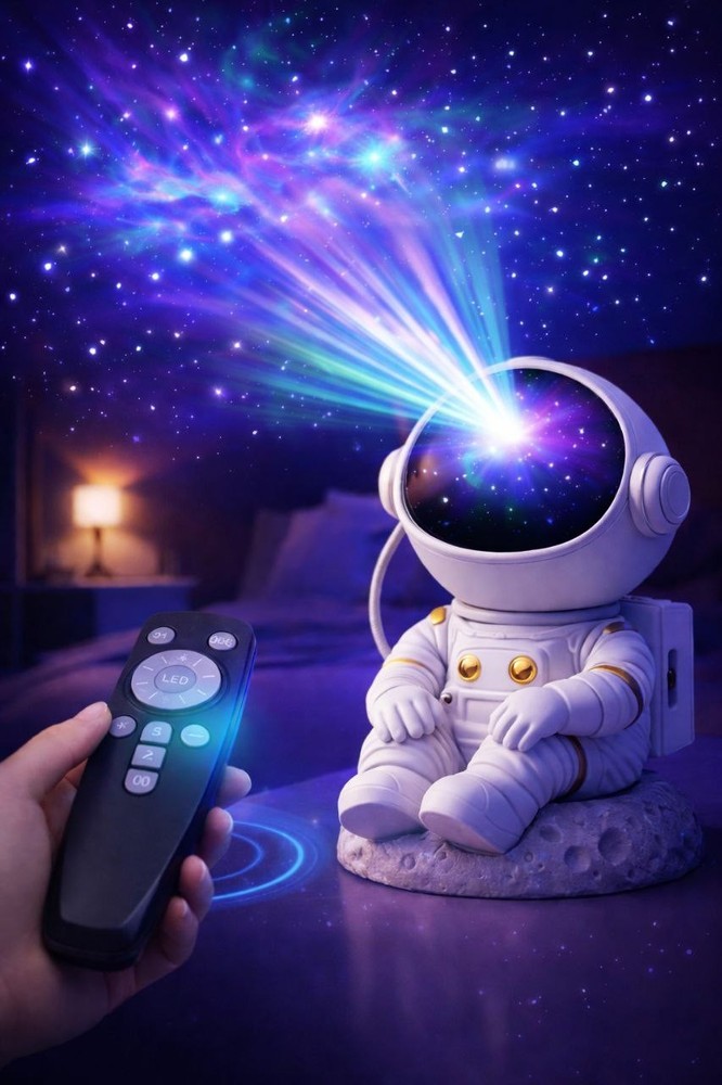Astronaut Galaxy Star Projector Night Light