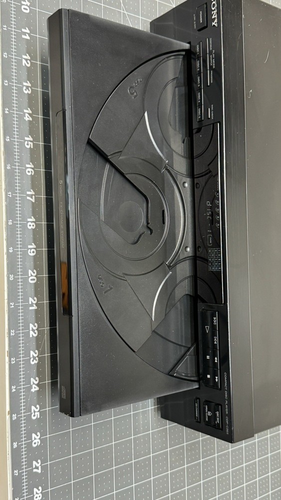 Sony CDP-C265- 5 Compact Disc Exchange System- High Density Works W/ Issues 🔥🔥