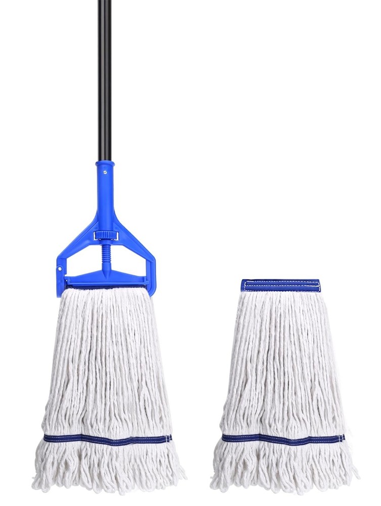 Loop-End String Mop Heavy Duty Commercial Industrial Mops with 2 Ex... Fast Ship