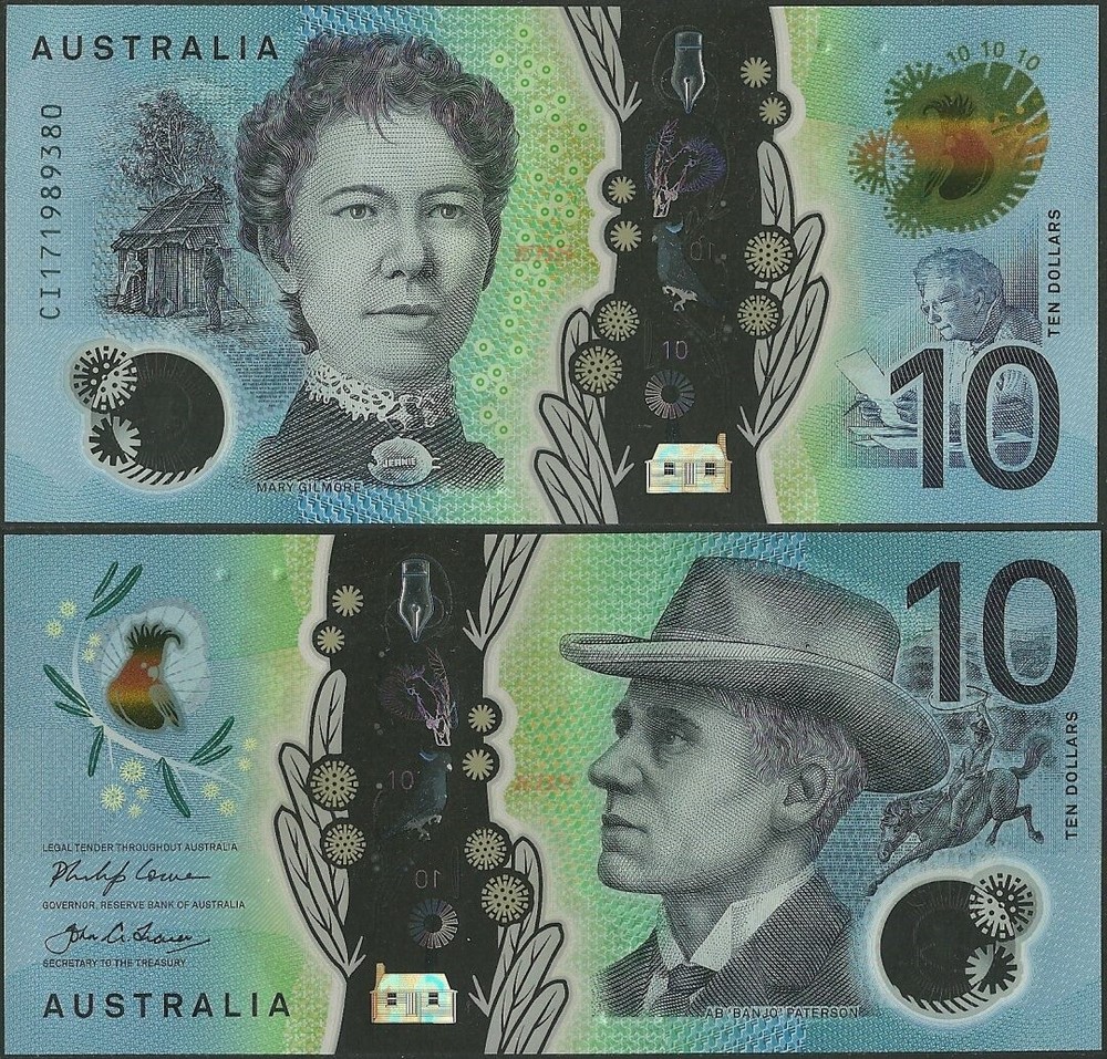 Australia,P63,B231a,10 Dollars,2017,UNC  @ Ebanknoteshop