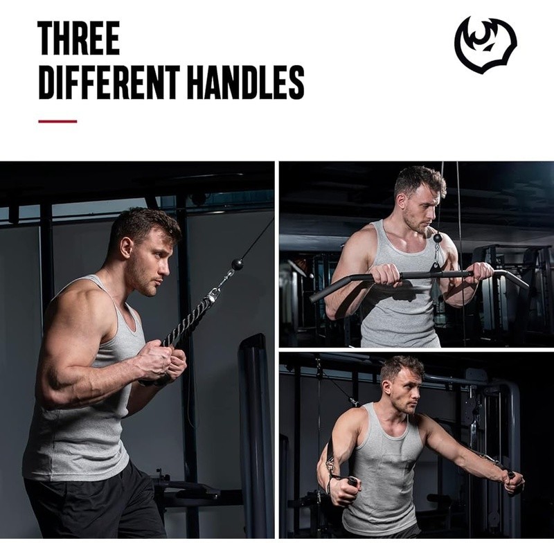 Pulley System Gym Cable Weight Pulley System for LAT Pulldown Bicep Curl Workout