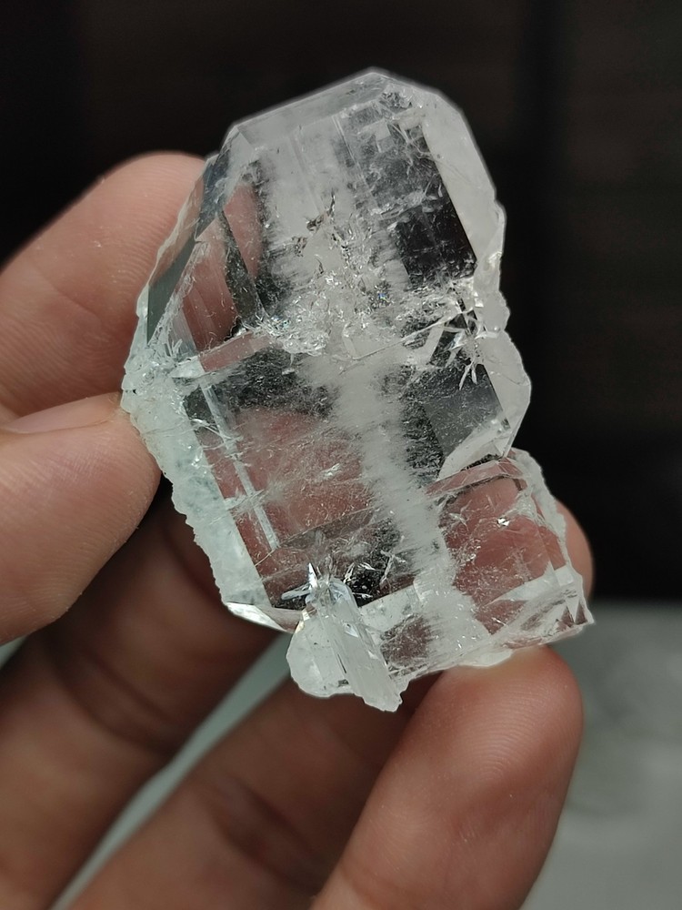 Faden Quartz Crystal With Beautiful Luster & Unique Growth-Pk