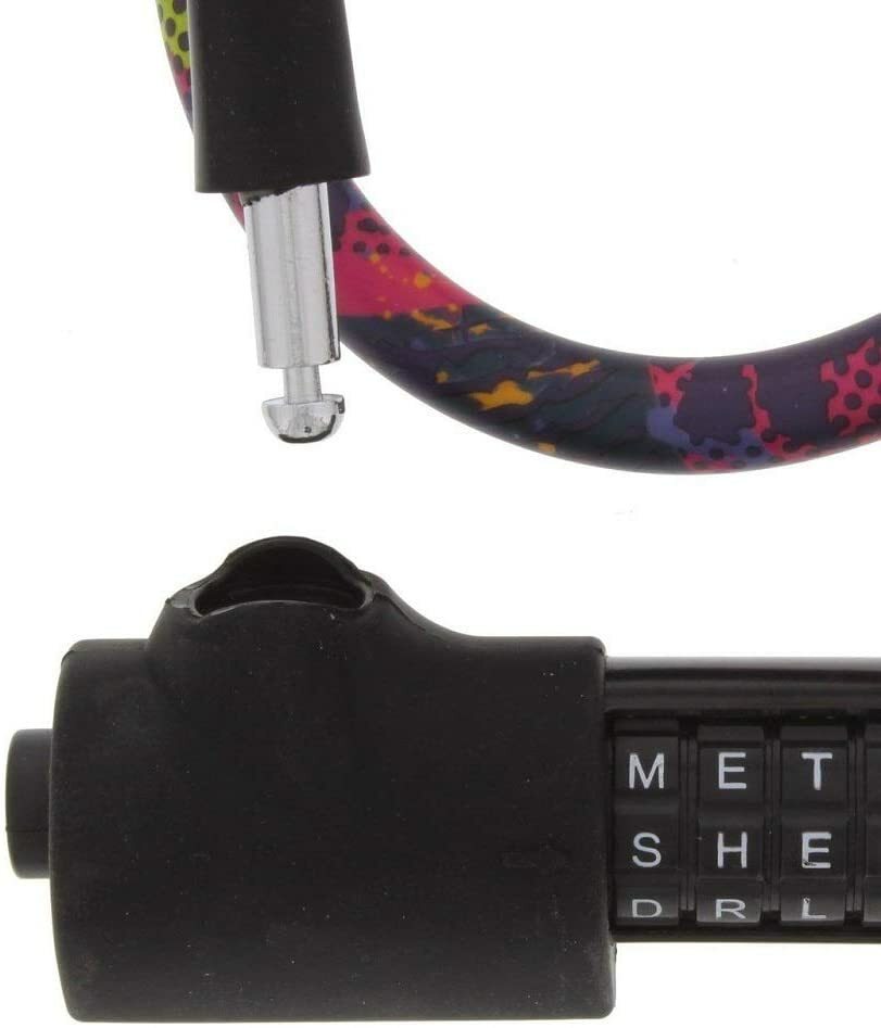 WordLock Combination Graffiti FormFlex Steel Cable Bike Lock