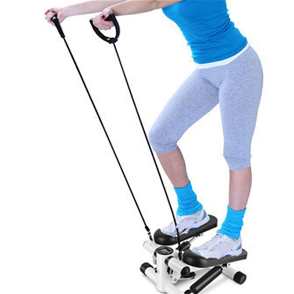 2x Stair Stepper Pedals Elliptical Machine Foot Pedals with Pull Ropes