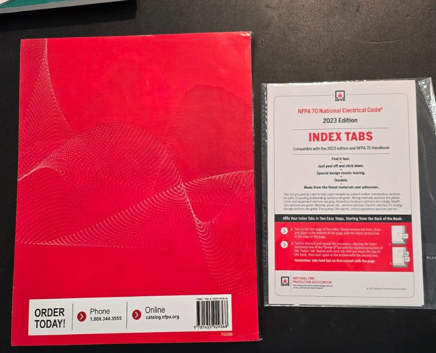 NFPA 70 National Electrical Code 2023 With Tabs NEC Code Book