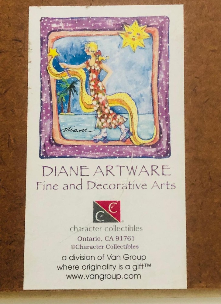 DIANE ARTWARE Wall Tile / Trivet "Cat" 6x6