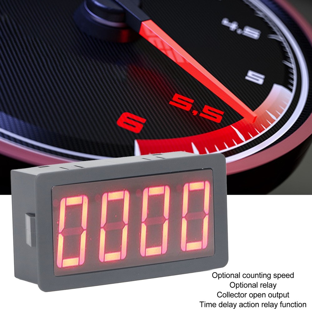 Digital Frequency Meter Counter LED Relay Output Countdown Timer 100khz.