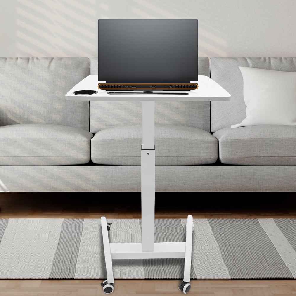 Adjustable Rolling Podium Mobile Standing Laptop Desk Presentation Lectern Table
