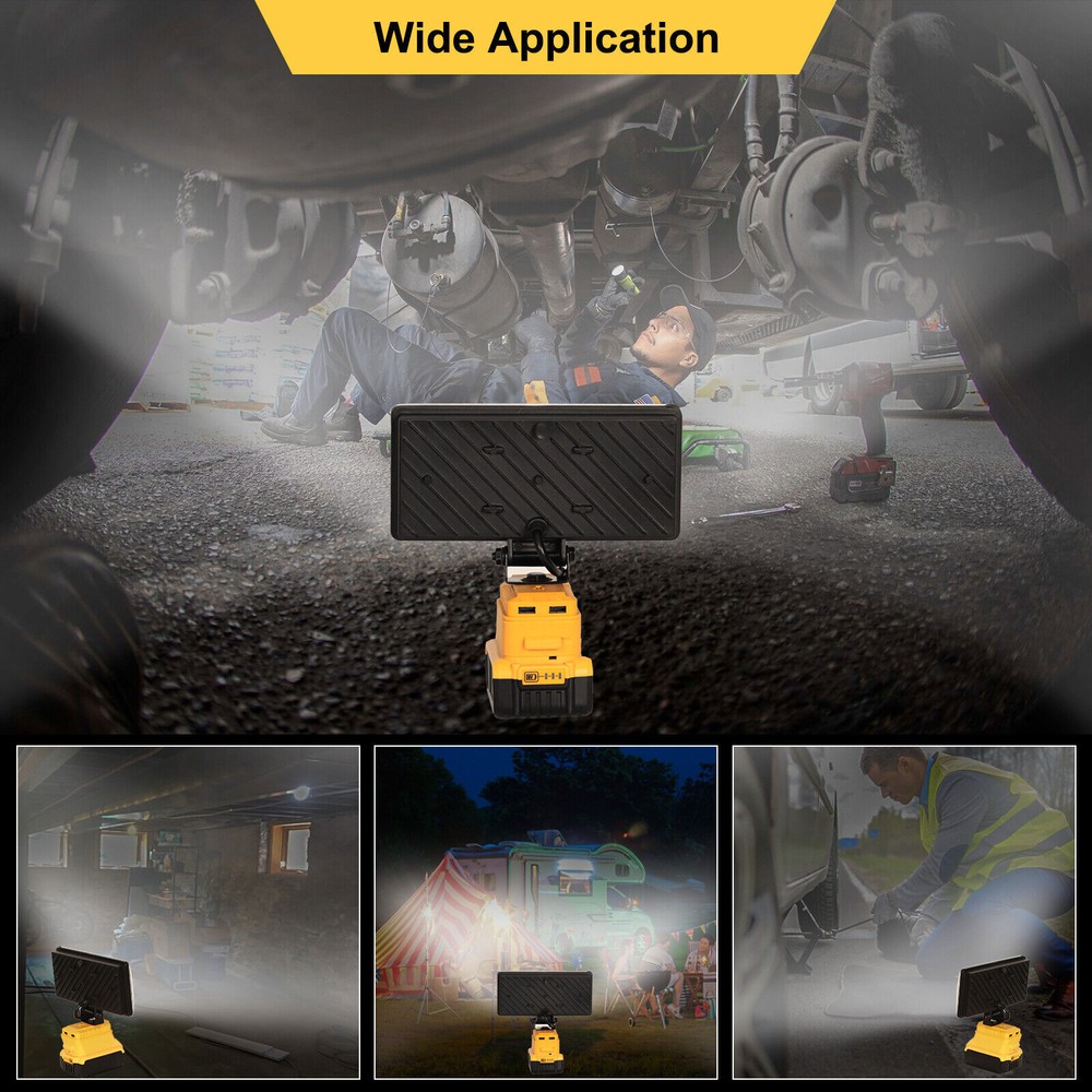 For DeWALT LED 20V MAX Cordless LED Pivoting Work Light Flashlight TOOLS