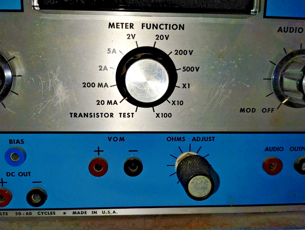 B&K Model 970 Transistor Analyst, Pwr Supply, VOM, RF Generator, UNTESTED