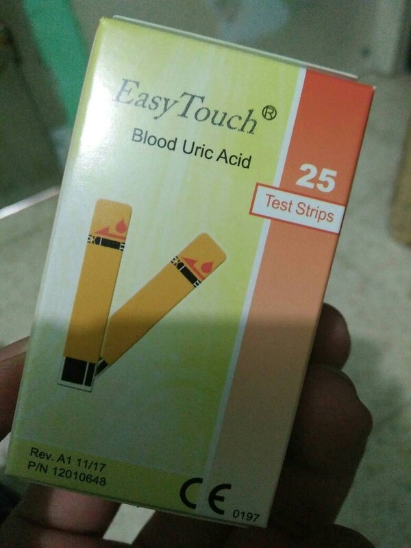 EasyTouch Test Strips for Glucose, Cholesterol, Uric Acid, Hemoglobin