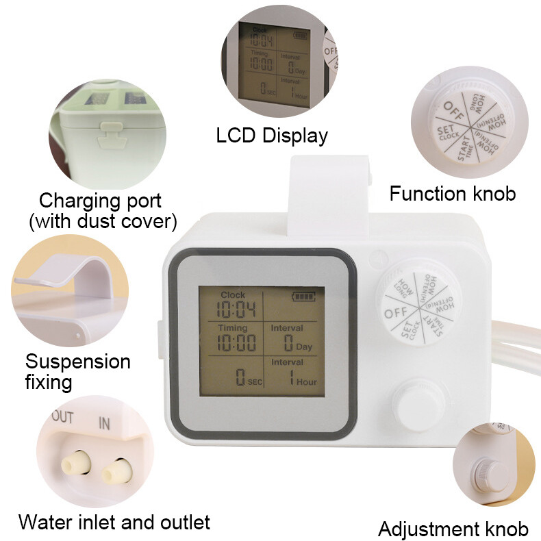 Automatic Irrigation Controller Water Timer for Plants Garden Watering System US