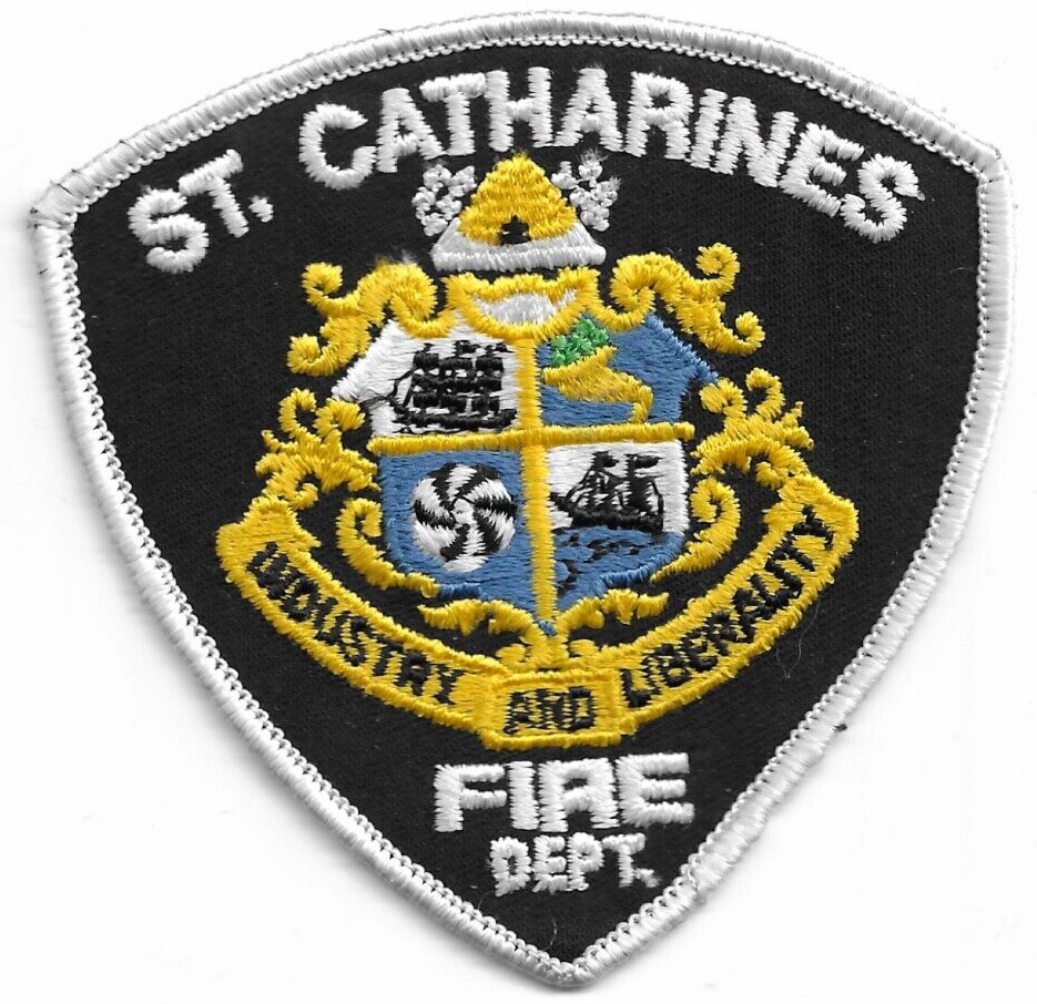 St. Catharines Fire Dept., Ontario, Canada (3.75" x 3.75" size) fire patch