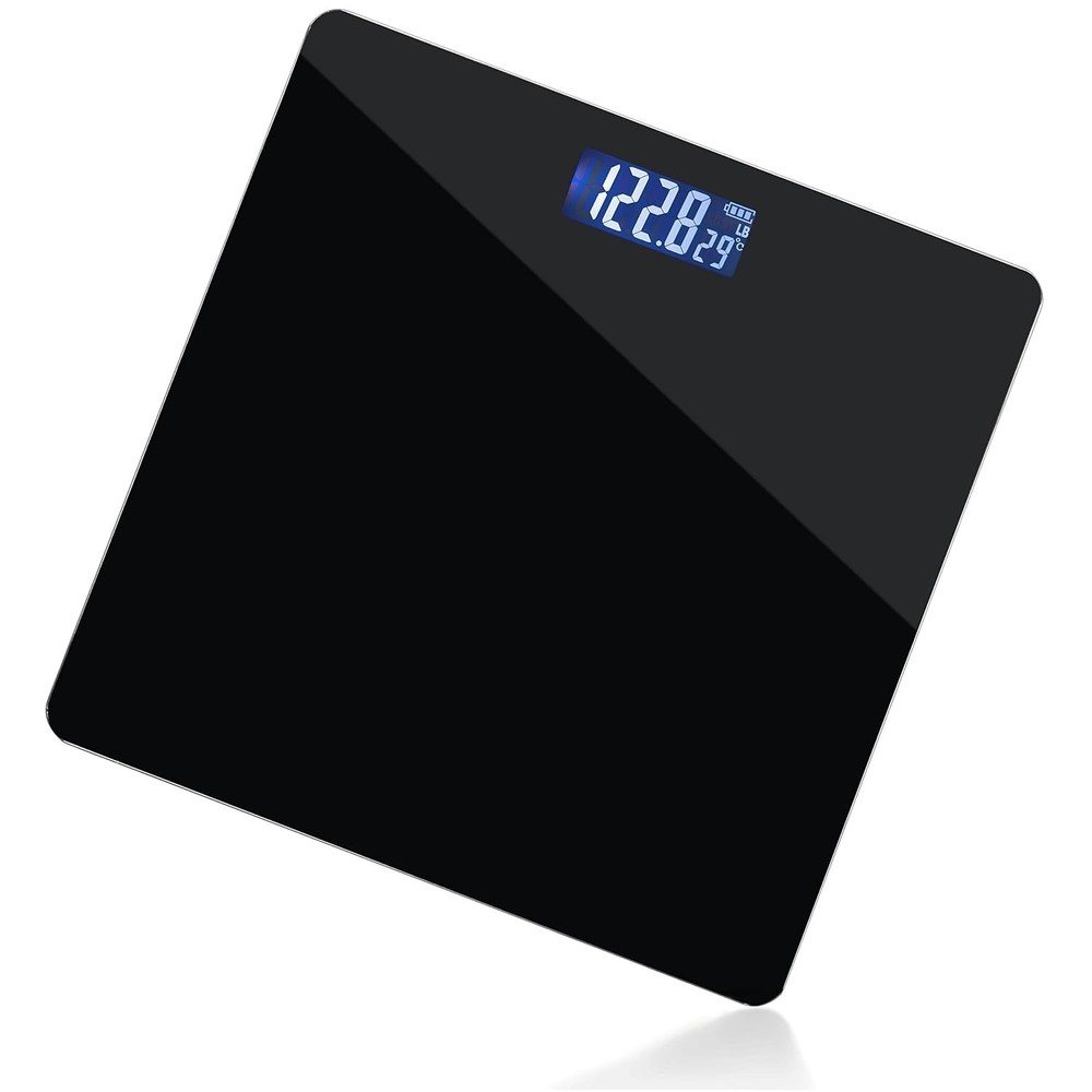 Modern Digital Weight Scale: Backlit Display, 400lb Capacity for Home Tracking