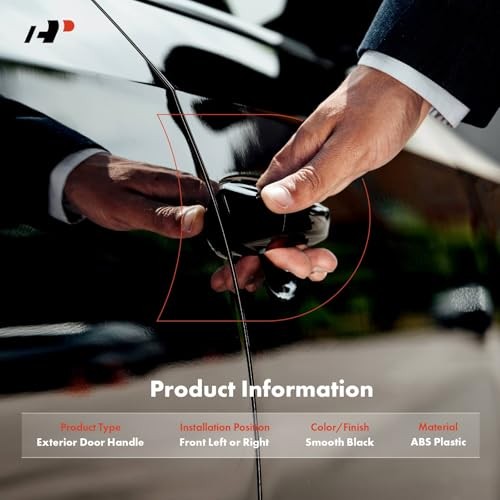 Front Driver or Passenger Side Exterior Door Handle with Keyhole Compatible