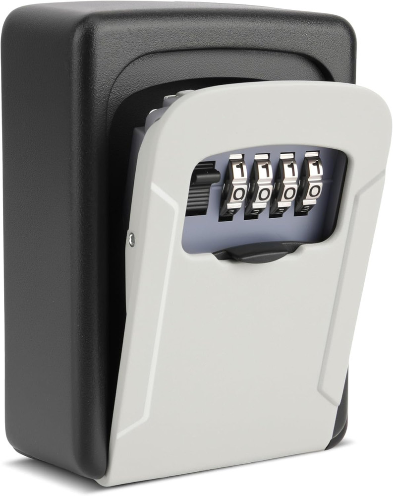 Key Lock Box,Combination Lockbox Wall-Mounted Key Storage Box for Keys,Large Key