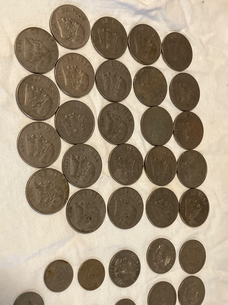 41 Vintage Mexican Coins